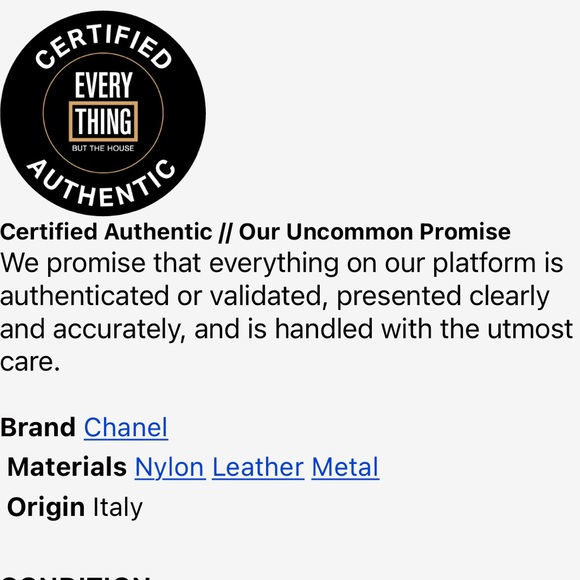 Chanel Logo Black Nylon & Leather Travel Ligne Document or Laptop Bag - Picture 8 of 10